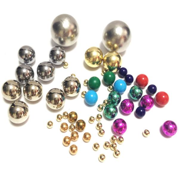 Solid High Precision 5mm Gold Plated Stainless Steel Ball Copper Plated Steel