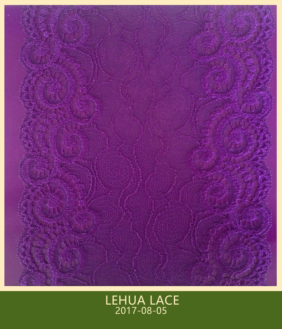 Hot Selling and nice quality Nylon Spandex Stretchy Brazil Lace from China