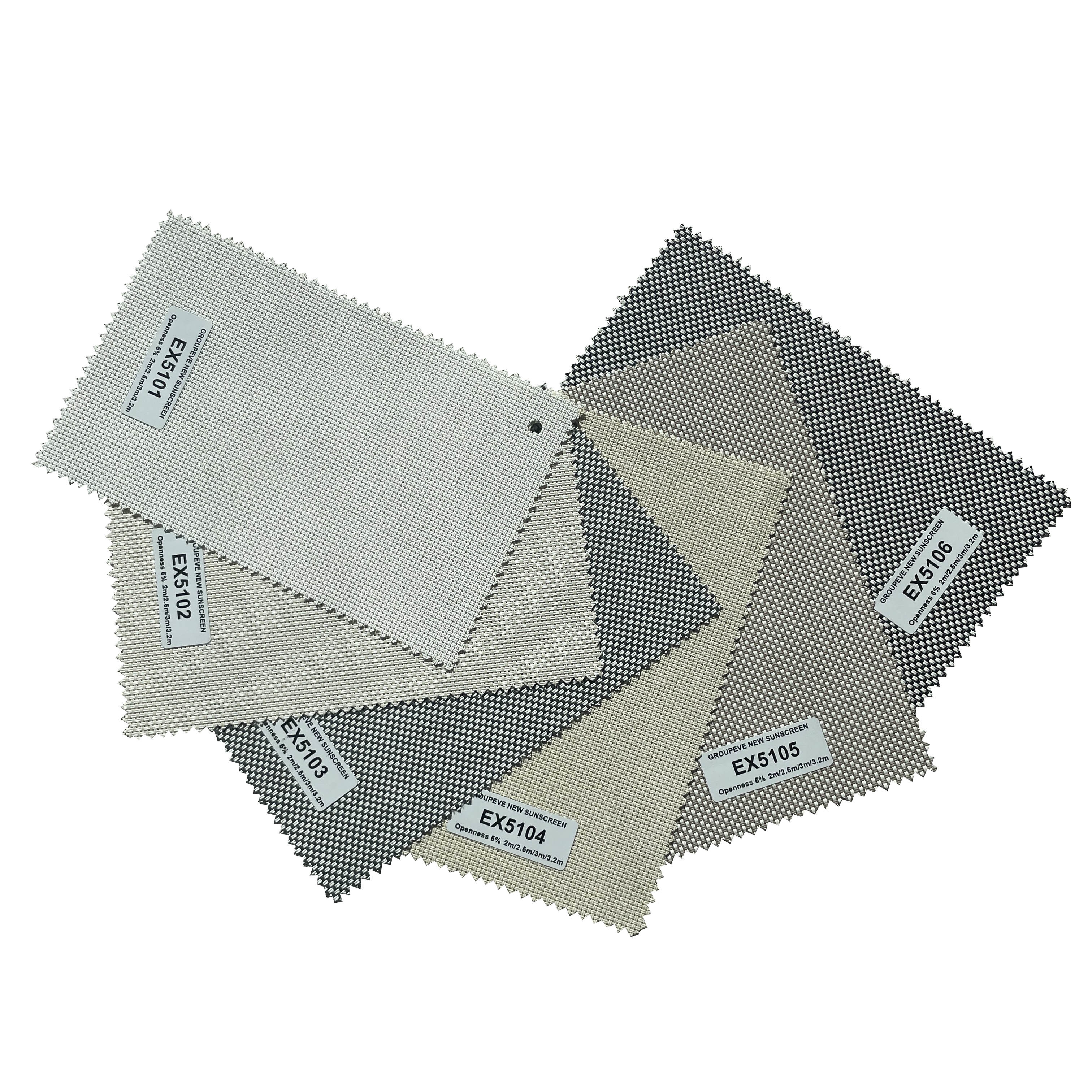 Wholesale Popular 5% Openness Thick Exterior Solar Zip Screen Fabrics For Outdoor Decoration