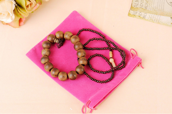 Eco Friendly Polyester Drawstring Sports Bag Small Velvet Bag For Gift Jewelry