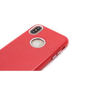 New design 3 in 1 soft tpu hard pc paper bling bling phone case for iphone x