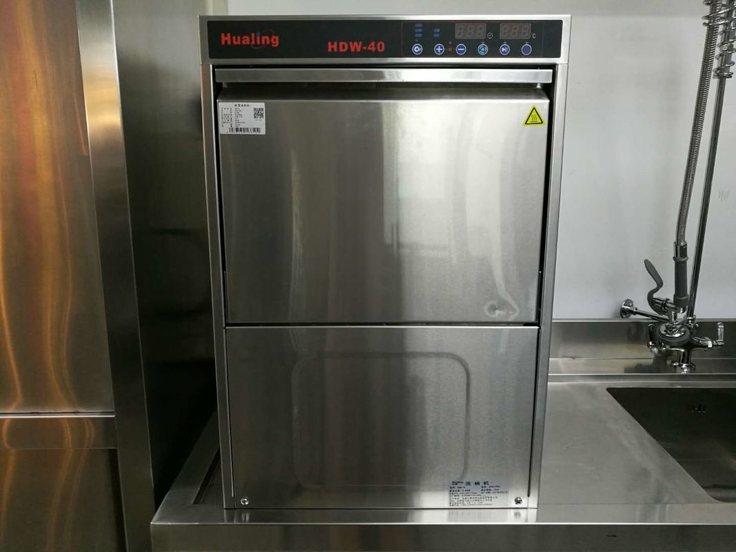 Undercounter Dishwasher Glass and Cutlery Washing Machine 30 Racks Per Hour