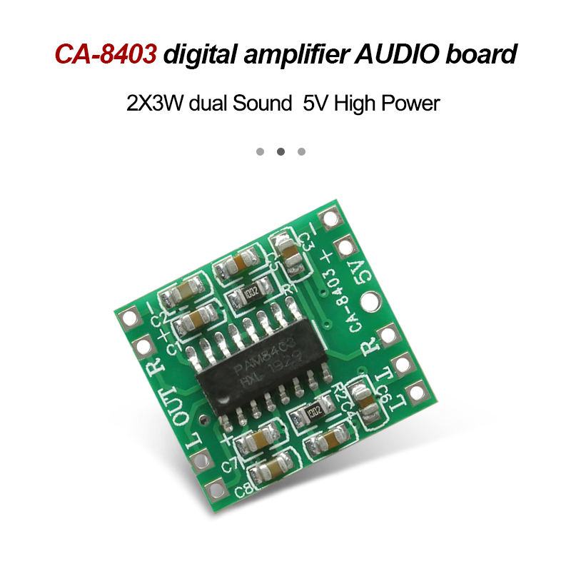 D Class Power Audio Board with 6W Linear Amplifier PAM8403 5V CA-8403 Standard Voltage
