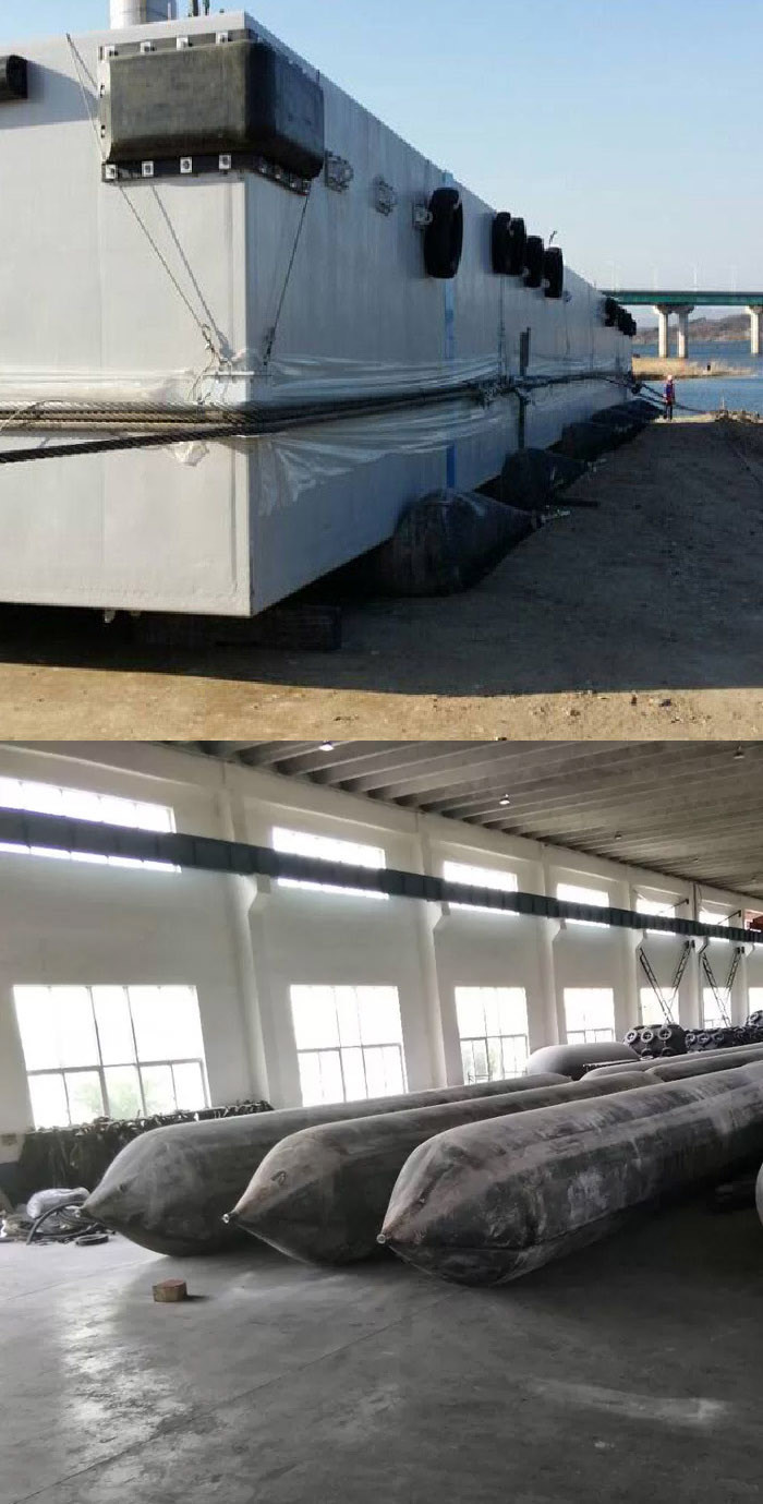 NBR Airbag Launching Ship Marine Rubber Airbags For Boat