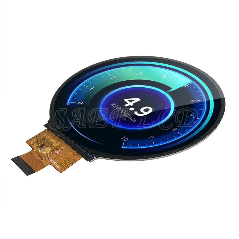 High Brightness 1000 Nits 4-Inch Round TFT LCD Display (720x720 Dots) with MIPI 4-Lane Interface