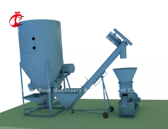 Motor Driven Feed Mill Equipment , Stainless Steel Feed Crushing Machine Rose