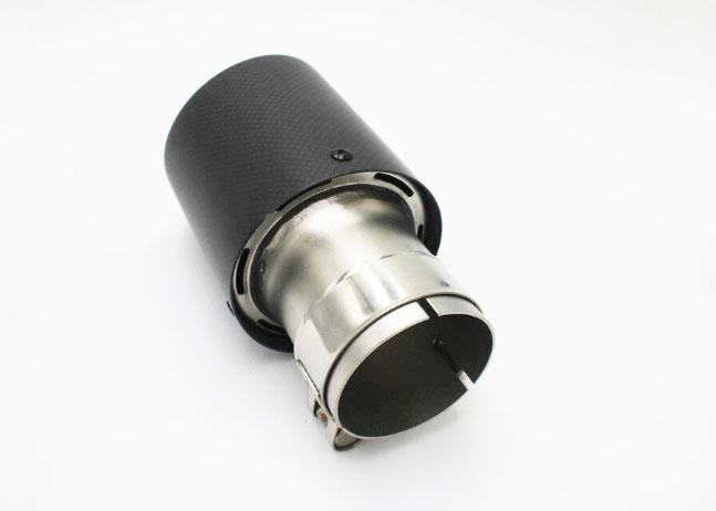203mm Length 63mm Inlet 101mm Outlet Exhaust Pipe Tips 1