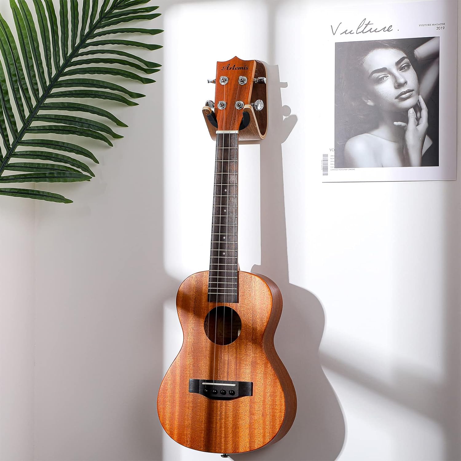 Wooden Handmade Unique Design Bent Wood Guitar Hanger Acoustic Guitar Accessories