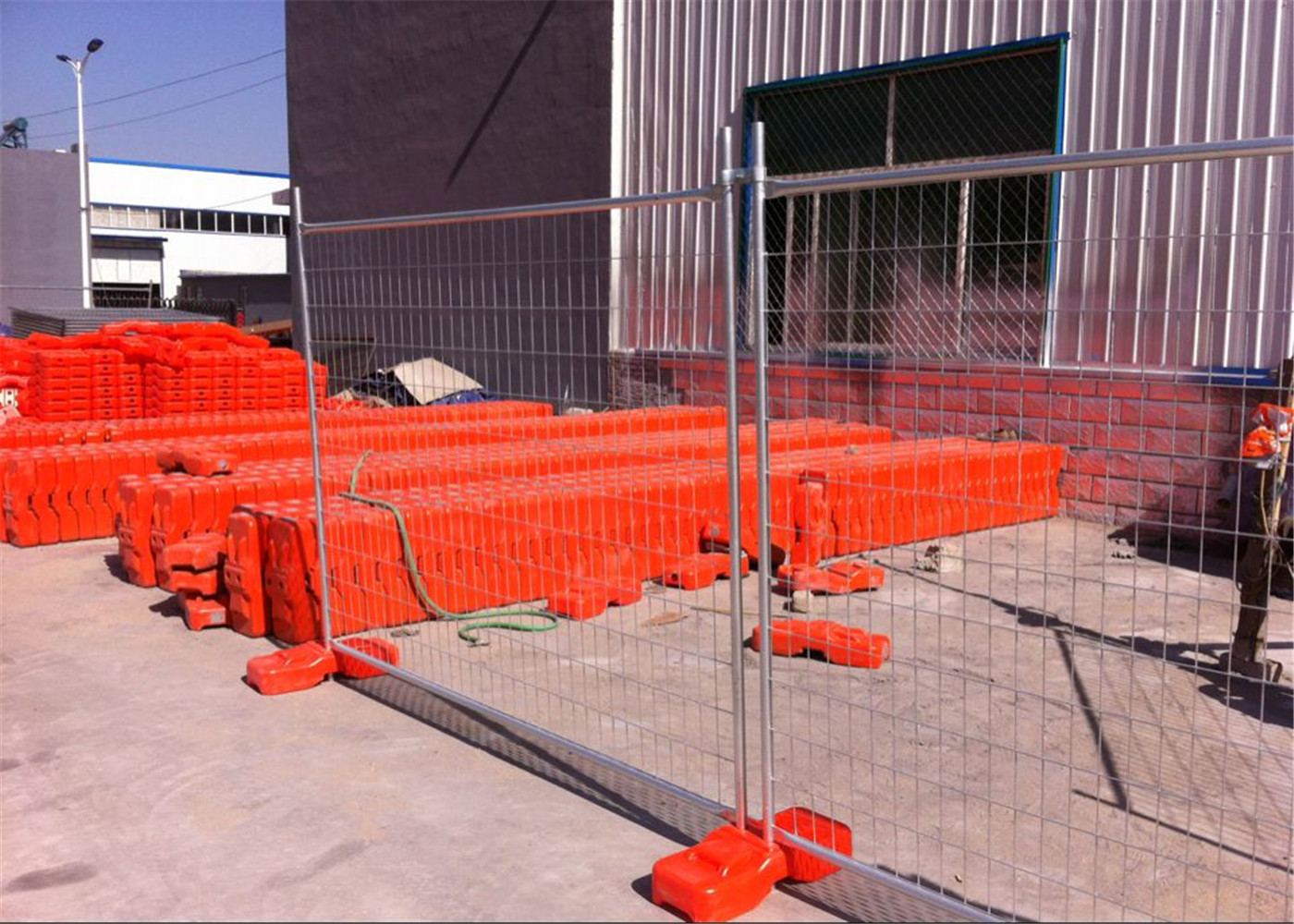 Heavy Duty Temporary Construction Fence Panels For Public Events OD 32 Pipes