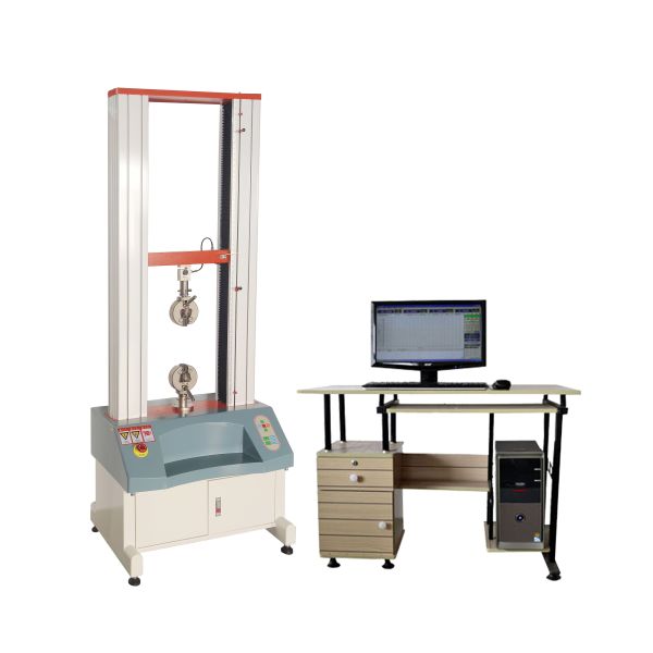 Universal Testing Machine front view showing control panel and testing area