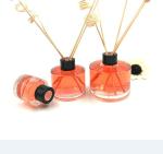 Round 100ML Glass Diffuser Bottles , Fragrance Diffuser Bottles With Reed Sticks