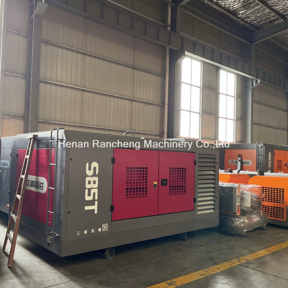 22bar Pressure Drilling Air Compressor 228KW Diesel Engine Screw Air Compressor