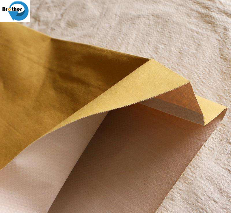 New Brand Plastic Type Corn Charcoal Packaging Bags Kraft Paper Laminated PP Woven Bag for Charcoal