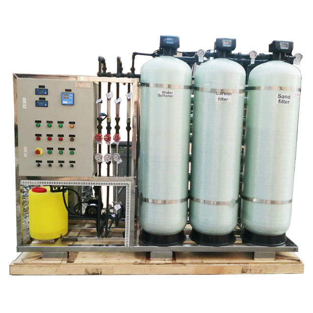 380V Deionized Water Filter System , 60HZ Ion Exchange Water Softener Resin