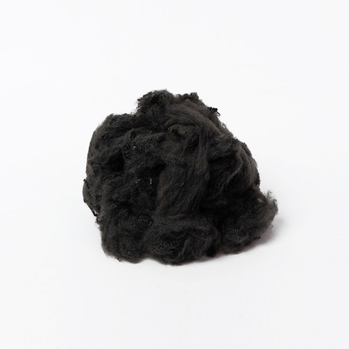 Black Recycled Polyester Staple Fiber, PSF Polyester Staple Fiber Geotextile Use