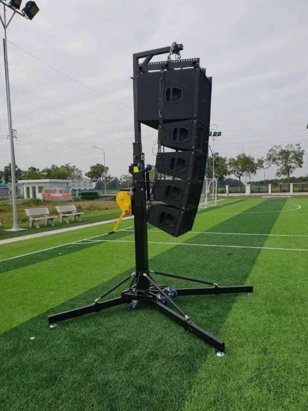 5.5m Max Height Elevator Line Array Truss Crank Speaker Stand