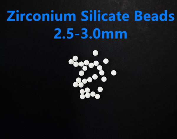 2.5-3.0mm Zirconium Silicate Beads 65 Zirconia Grinding Beads Pesticides
