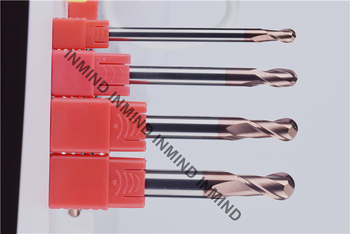 Milling Machine Tools Ball Nose Long End Mill Bits With TiSiN Coating Surface