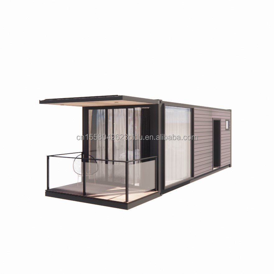 Galvanized Steel Square Tubes Prefab Container House Movable Prefabricated Home 20ft Shipping Tiny Houses Customized Color