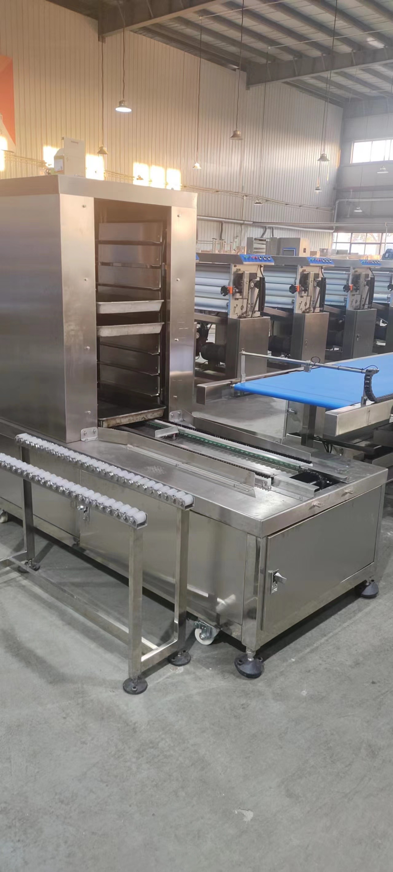 PLC Control System Automatic Puff Pastry Production Line For Large-Scale Production