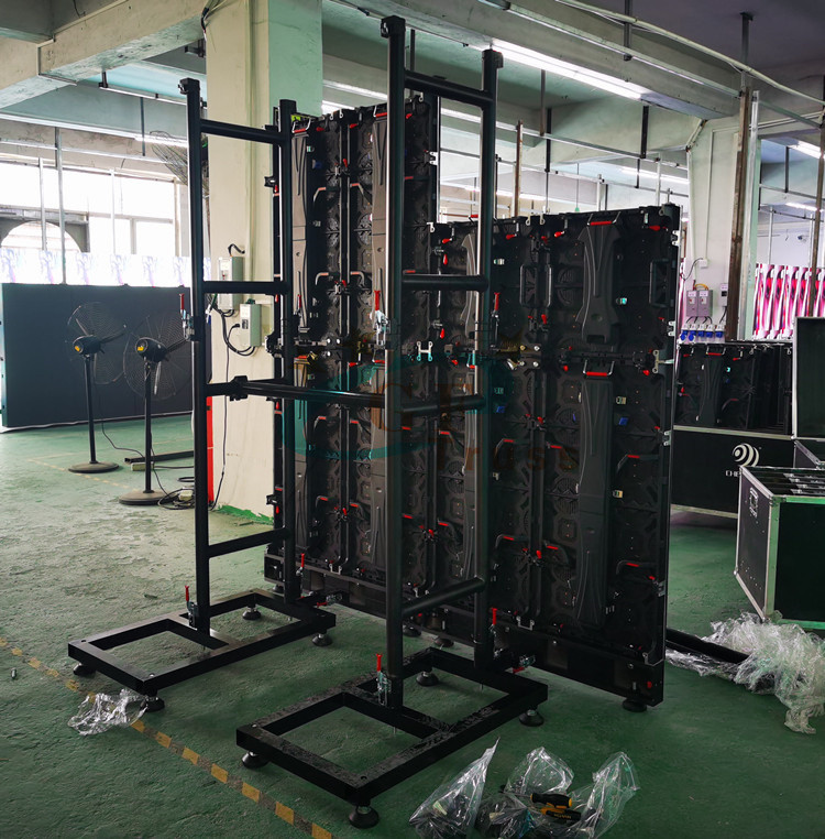 Indoor Aluminum Alloy 6061 T6 LED Screen Truss System Ground Support for LED Display Cabinet