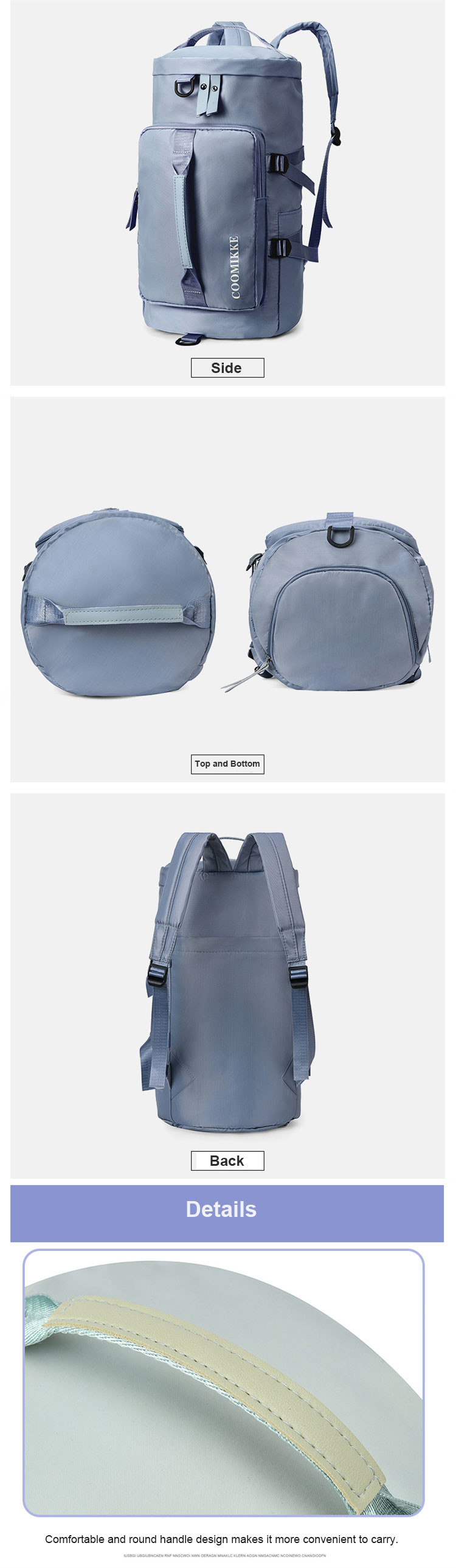 Gym Duffle Tote Bag Gym Bag With Shoe Compartment And Wet Pocket