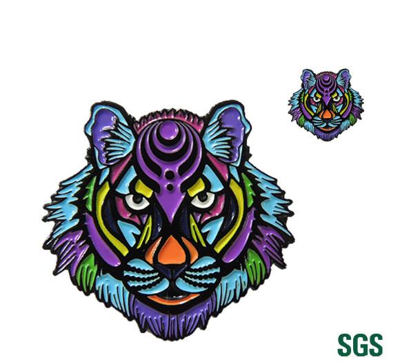 Die-struck lapel pin , Soft enamel badge , offset print lapelpin ,semi-cloissone