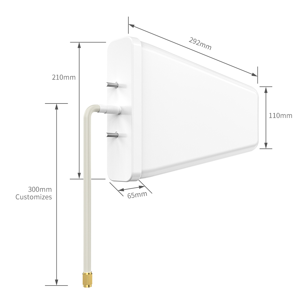 High Gain Directional Wireless Log-Periodic Antenna with Maximum Input Power of 100W