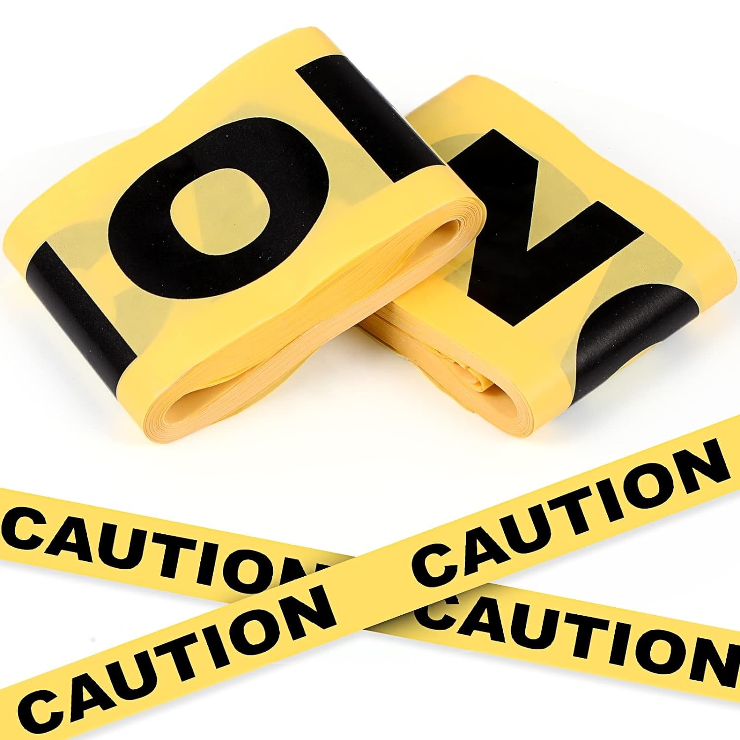 Caution, Police or Biohazard High Visibility Tape | 1000 Ft | Halloween Decoration Tape for Haunted Houses