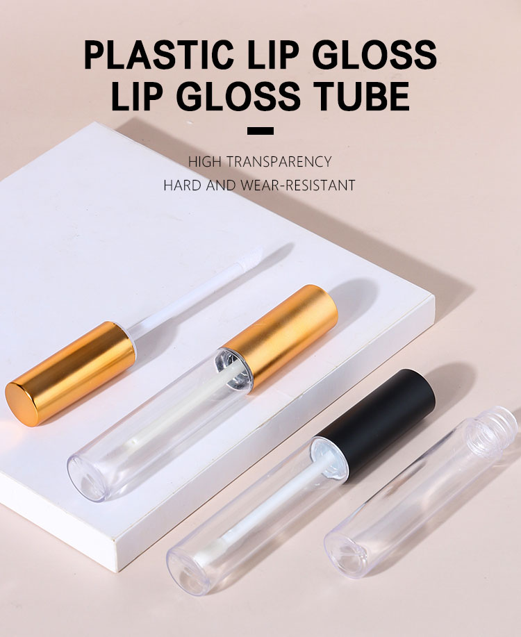 Eco Friendly 3ml 20ml Square Lip Gloss Tubes Plastic Custom Color