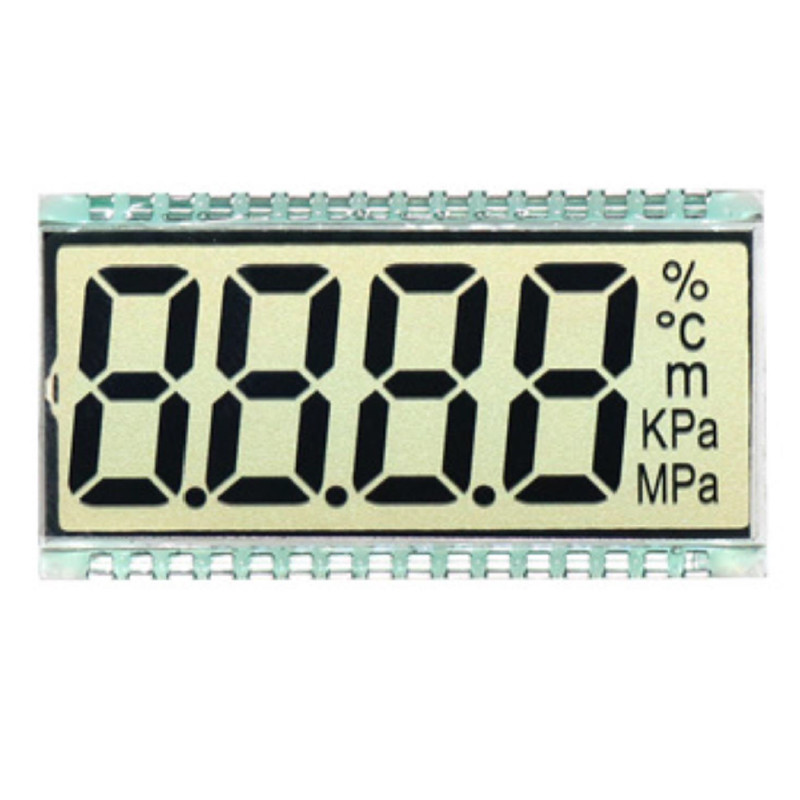 Customized Size VA Digit LCD Screen TN HTN FSTN Custom 7 Segment Monochrome Meter Display
