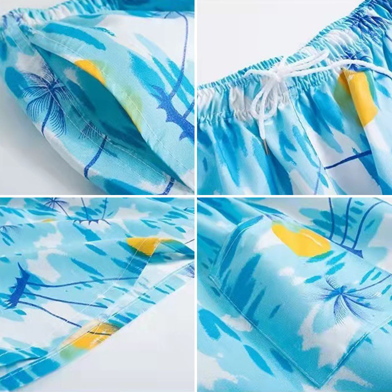 2022 Summer New Cropped Pants Beach Pants For Men