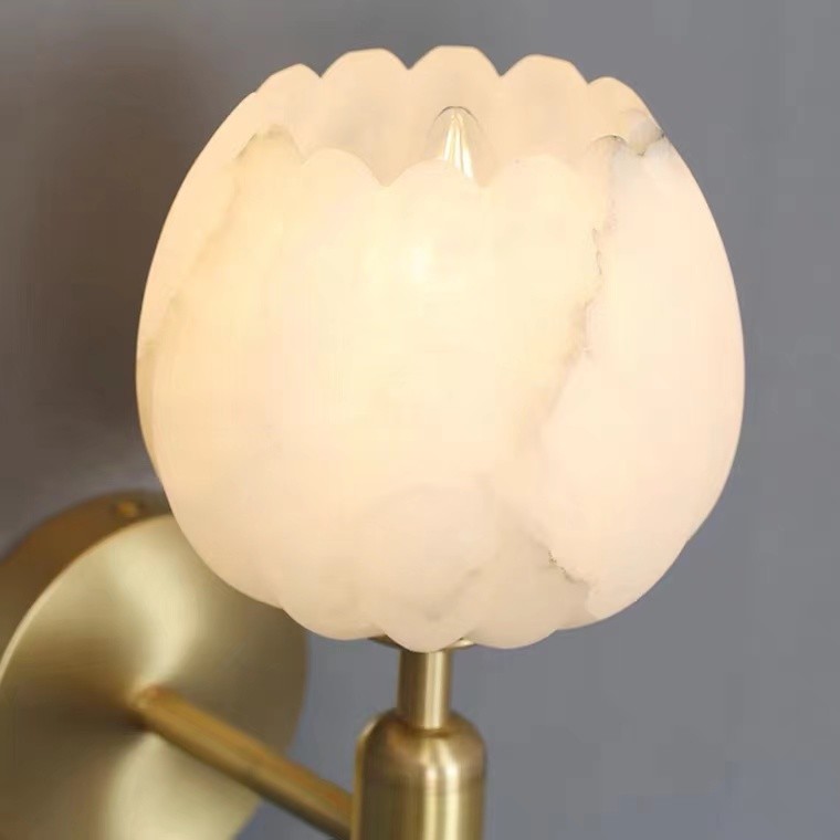 Northern Marble wall lamp corridor living room bedroom study background decorative wall lamp