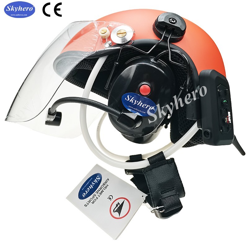 EN966 Bluetooth paramotor helmet 4 colors 4 size factory directly sale paratrike helmet ,powered hang gliding helmet