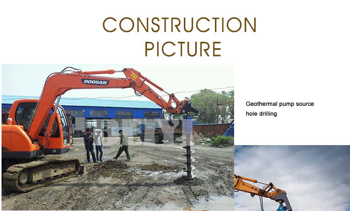 Auger drilling machine BY-AD300 Excavator ground hole drill hydraulic auger drilling equipment used on excavator