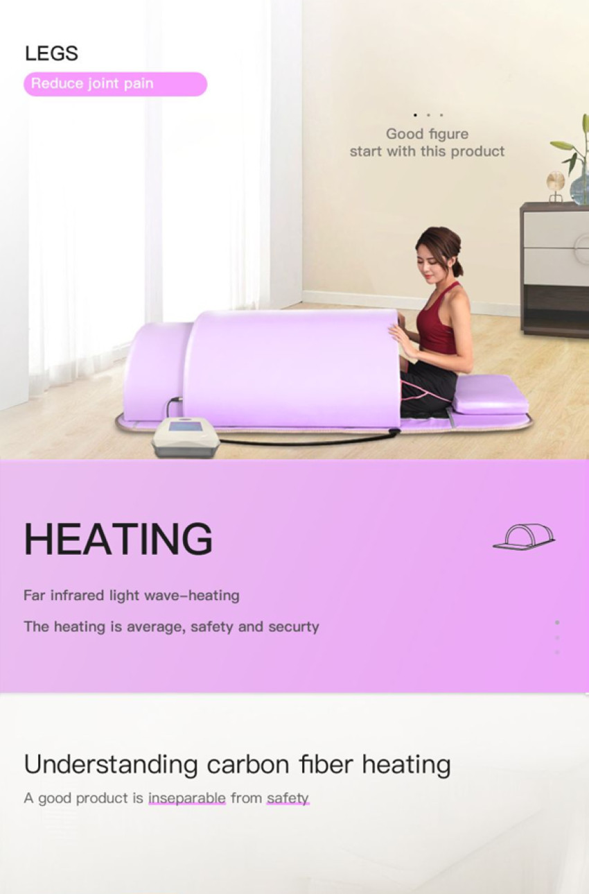 3 Zone Spa Capsule Far Infrared Sauna Dome Thermal Tolmaline Germanium Stone