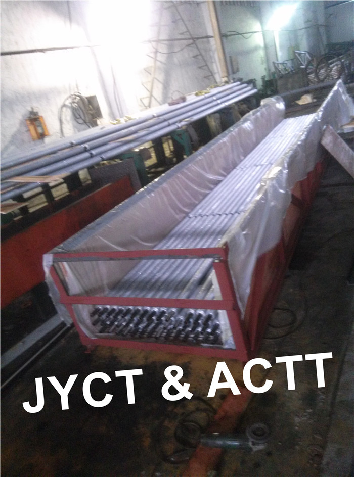Extruded Spiral Aluminium Finned Tubes , L Type Wrapped Fin Tube High Efficient