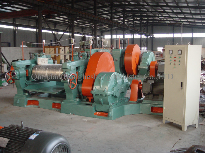 Rubber Mixing Mill With Stock Blender / Open Mixing Mill XK-450*1200