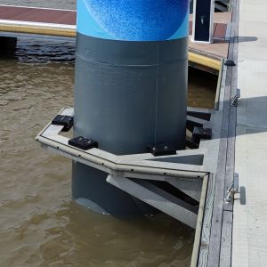 Floating Dock Pile Guide Pile Guide Pile Cap For Yacht Marina Floating Dock
