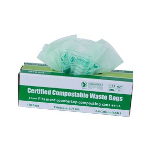 Custom 100% compostable biodegradable environmentally friendly trash bags