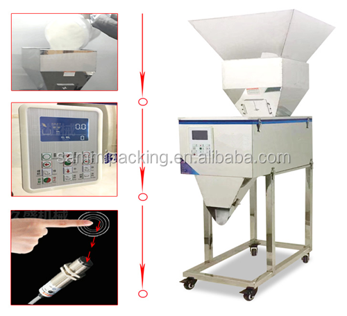 Automatic grain weighing filling machine,weigh filler, vibratory filler 100g-999g