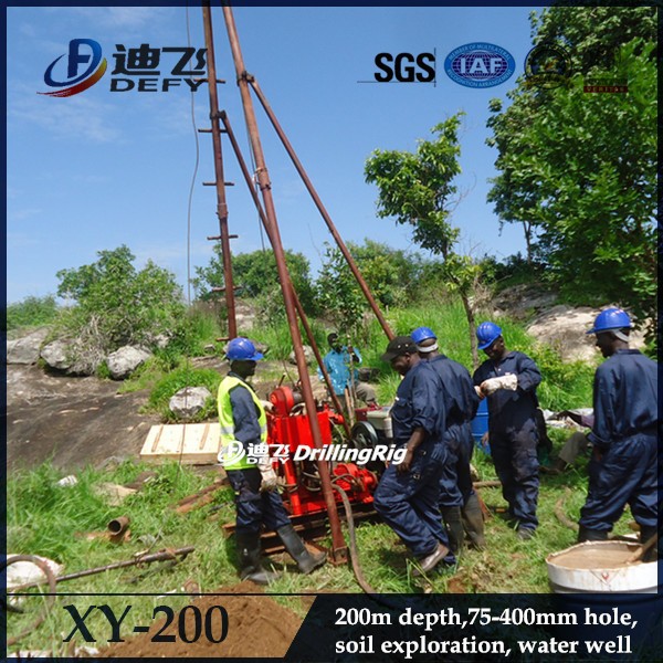 XY-200 drilling machine High efficiency core sampling drilling rig for sale
