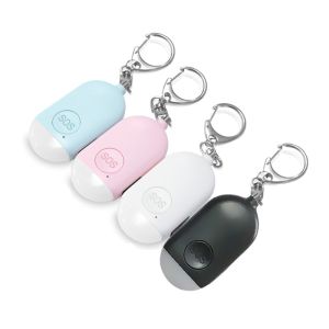  Personal Security Alarms Keychain 130db For Children Girls with led light Safe Lithium Battery included Manufactures