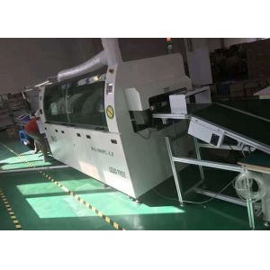 Dual Wave Soldering Equipment , Touch Screen Control DIP Soldering Machine