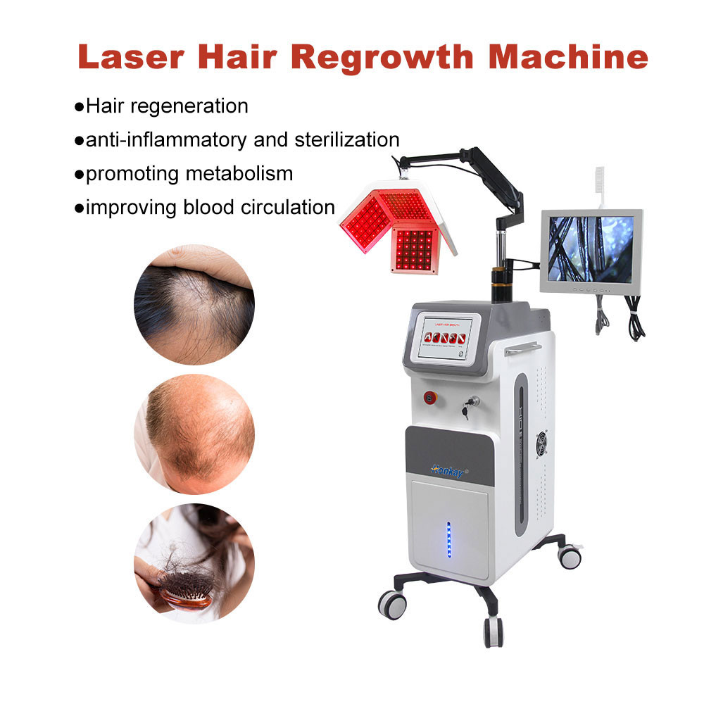 5 In 1 Laser Hair Growth Machine 650nm Diode Therapy Beauty Salon Equipment