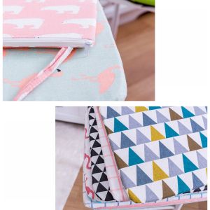 Patterned Plush Bench Cushion , Soft Sponge Filling Thin Seat Cushions