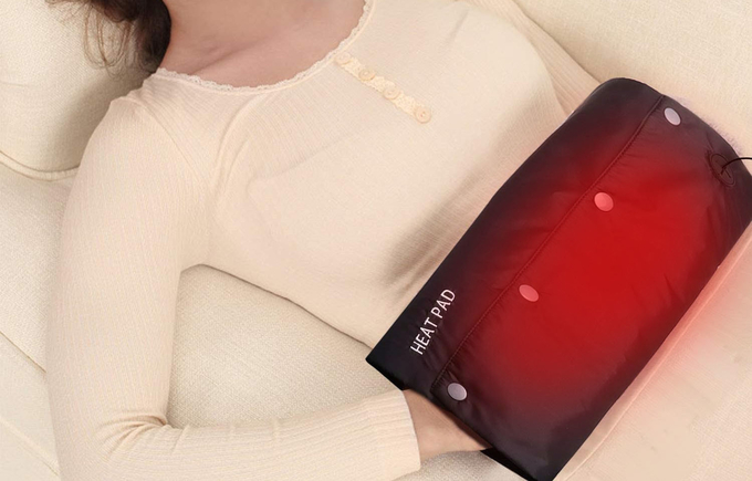 USB 5V Electric Warmer Pad , ODM Electric Heat Pack 55degrees Temperature