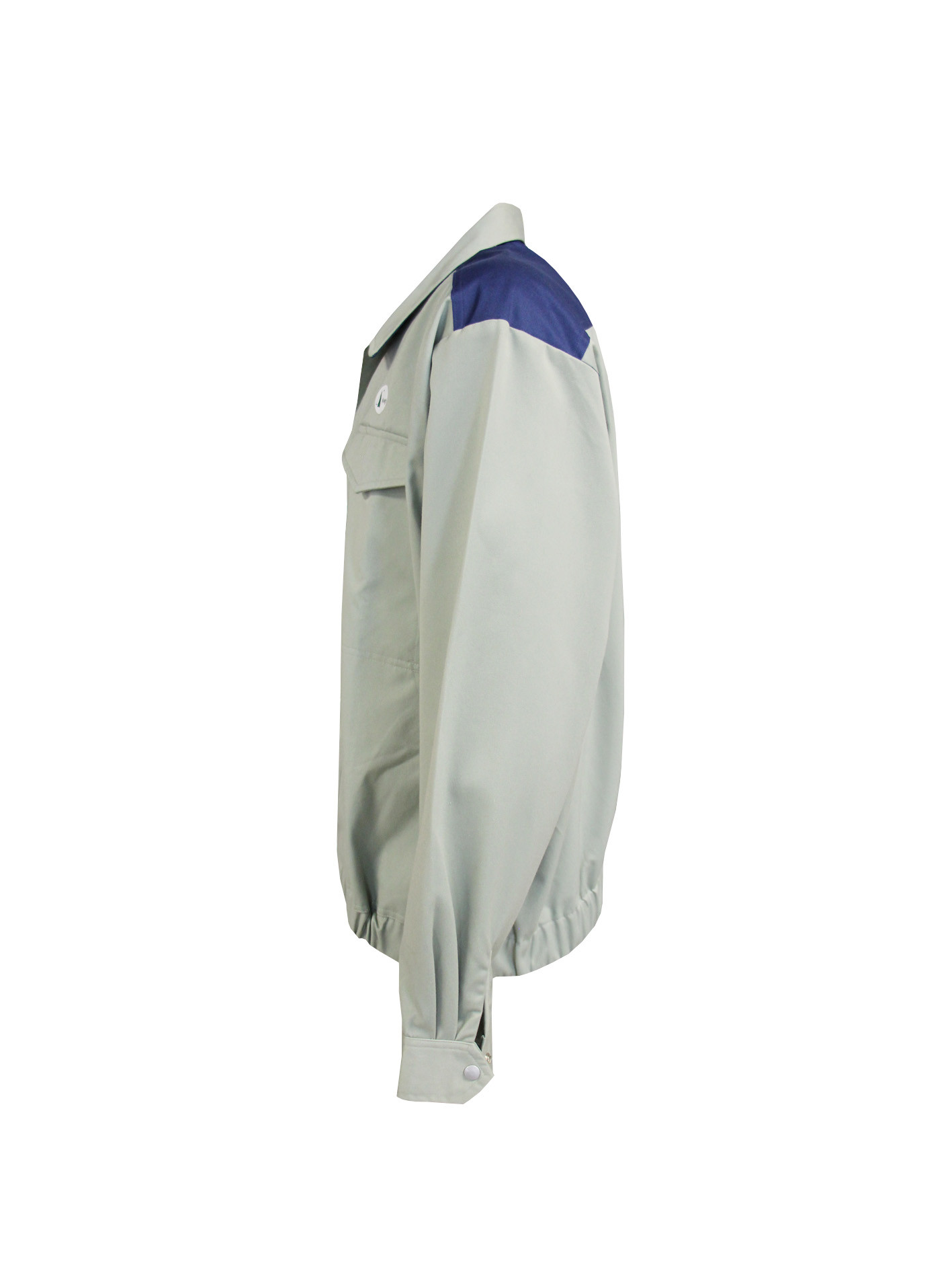 210 GSM Work Clothes Jacket 65% Polyester 35% Cotton Twill 2/1 Navy Contrast Gray