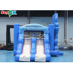 Ice Princess Printing Theme Inflatable Bounce Trampoline Slide Combo