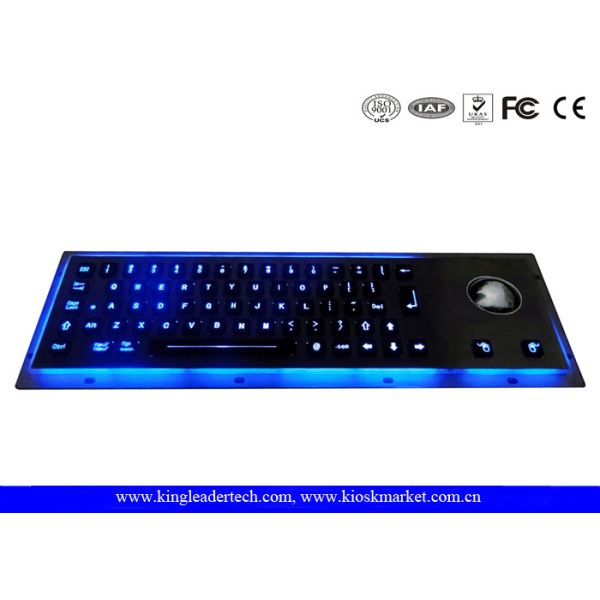  Waterproof Illuminated Metal Keyboard EMC With High Temperature-Resistant Polycarbonate Keys Manufactures